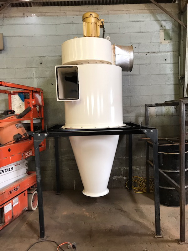 Used ONEIDA AIR SYSTEMS 15 HP CYCLONE W/AFTERFILTER PLENUM