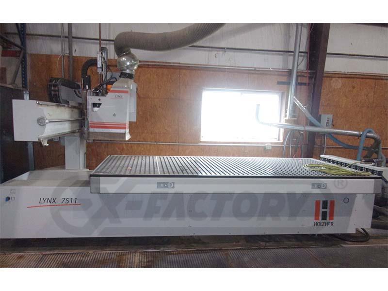 Used HOLZ-HER LYNX 7511 FLAT TABLE MACHINE (W/ATC/BORING) for sale