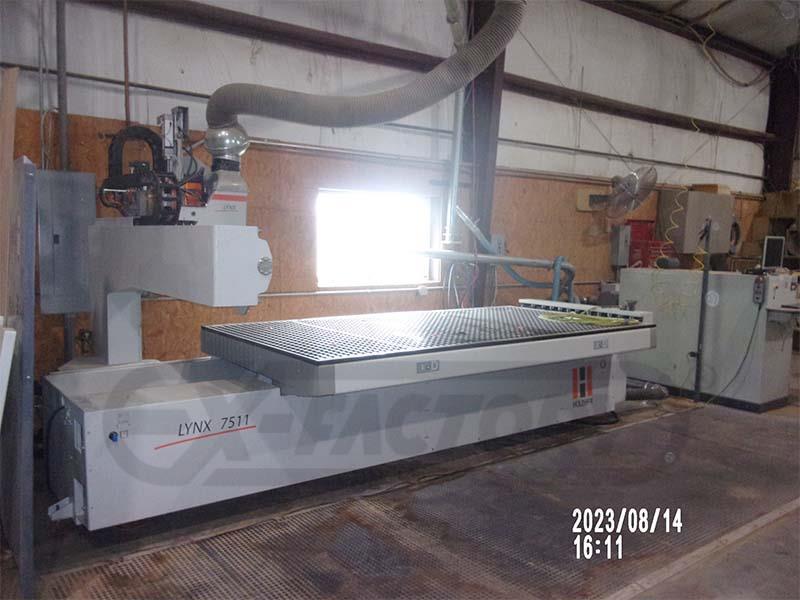 Used HOLZ-HER LYNX 7511 FLAT TABLE MACHINE (W/ATC/BORING) for sale