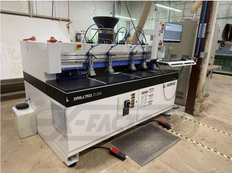 Used HOMAG DRILLTEQ D-200 CNC BORE, GLUE & DOWEL INSERTER for sale