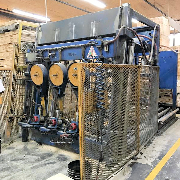 Used USIFAB VERTICAL PALLET ASSEMBLER AUTOMATED NAILING MACHINE