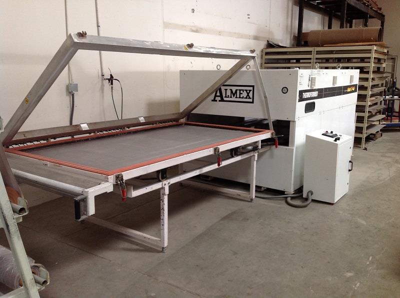 Used SHAW ALMEX TF48 THERMOFORMING VACUUM PRESS for sale