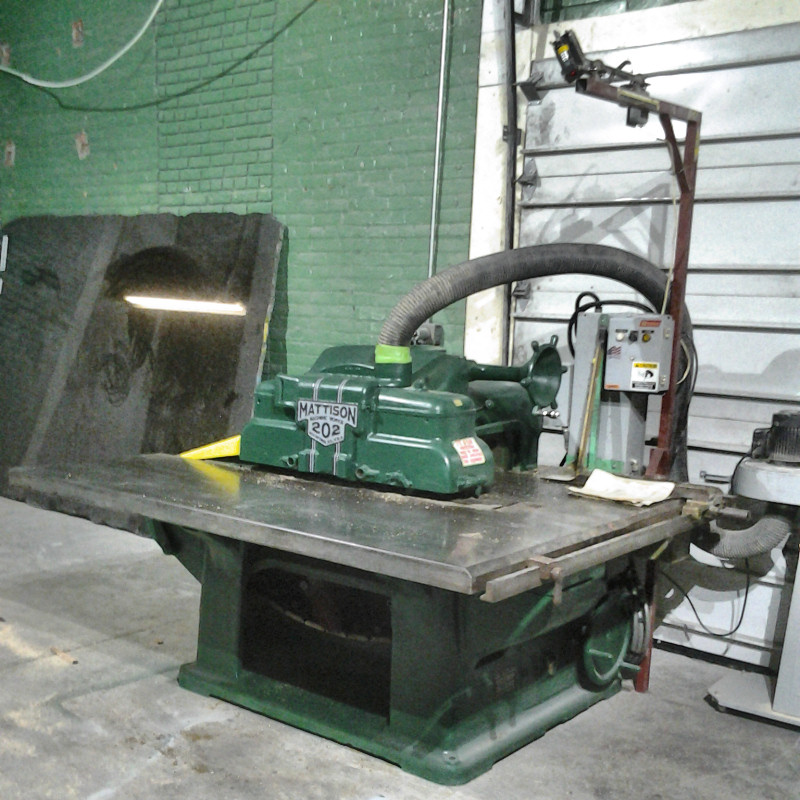 Used MATTISON 202 STRAIGHT LINE RIPSAW (SINGLE BLADE)